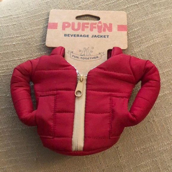 puffin Dining New Puffin Beverage Jacket Koozie Drink Cooler Poshmark